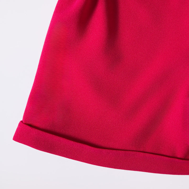 Girls Cerise Top And Shorts Set