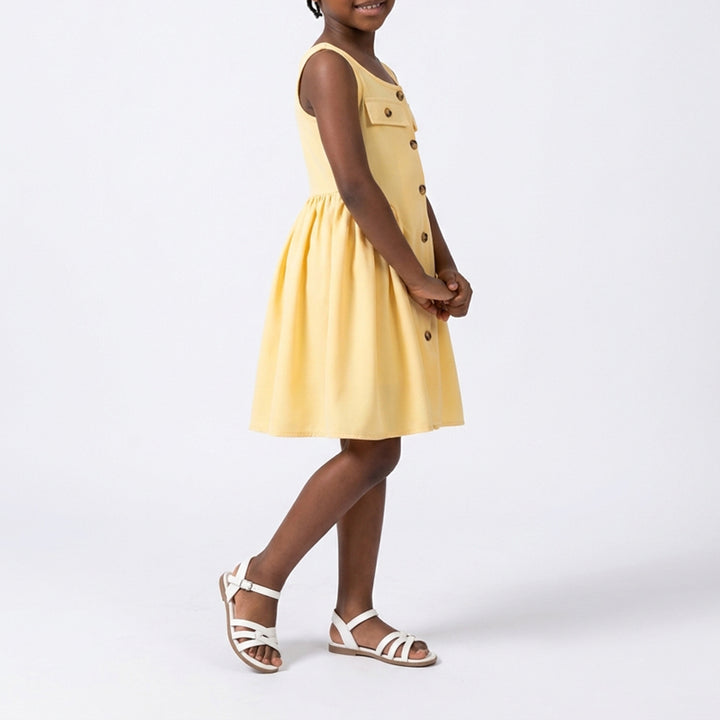 Girls Lemon Pocket Edit Dress