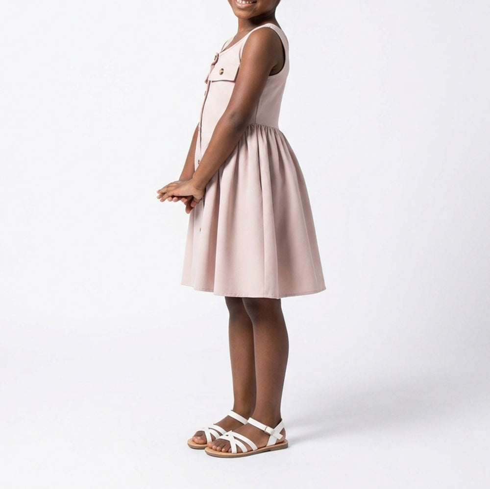 Girls Stone Pocket Edit Dress