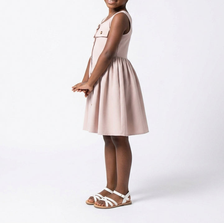 Girls Stone Pocket Edit Dress