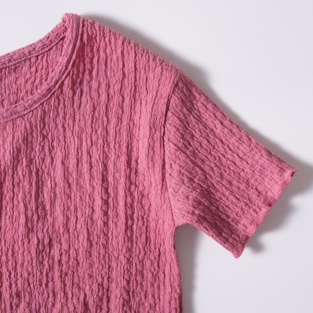 Girls Crinkle Knit Top And Pants Set