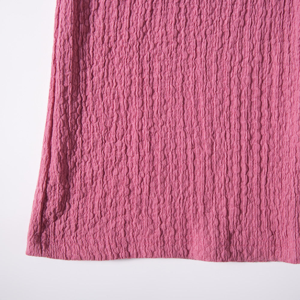 Girls Crinkle Knit Top And Pants Set