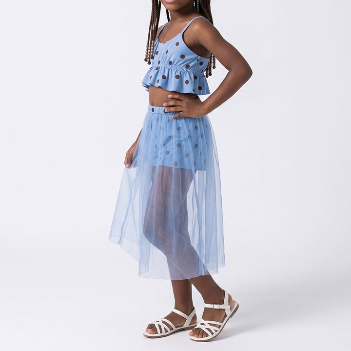 Girls Blue Swim Wear