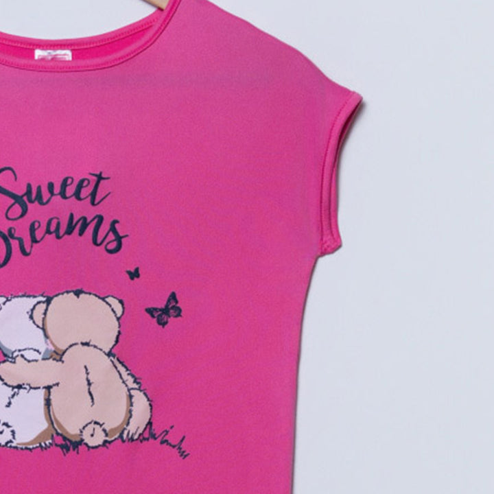 Girls Cerise Pyjama Sleep Shirt