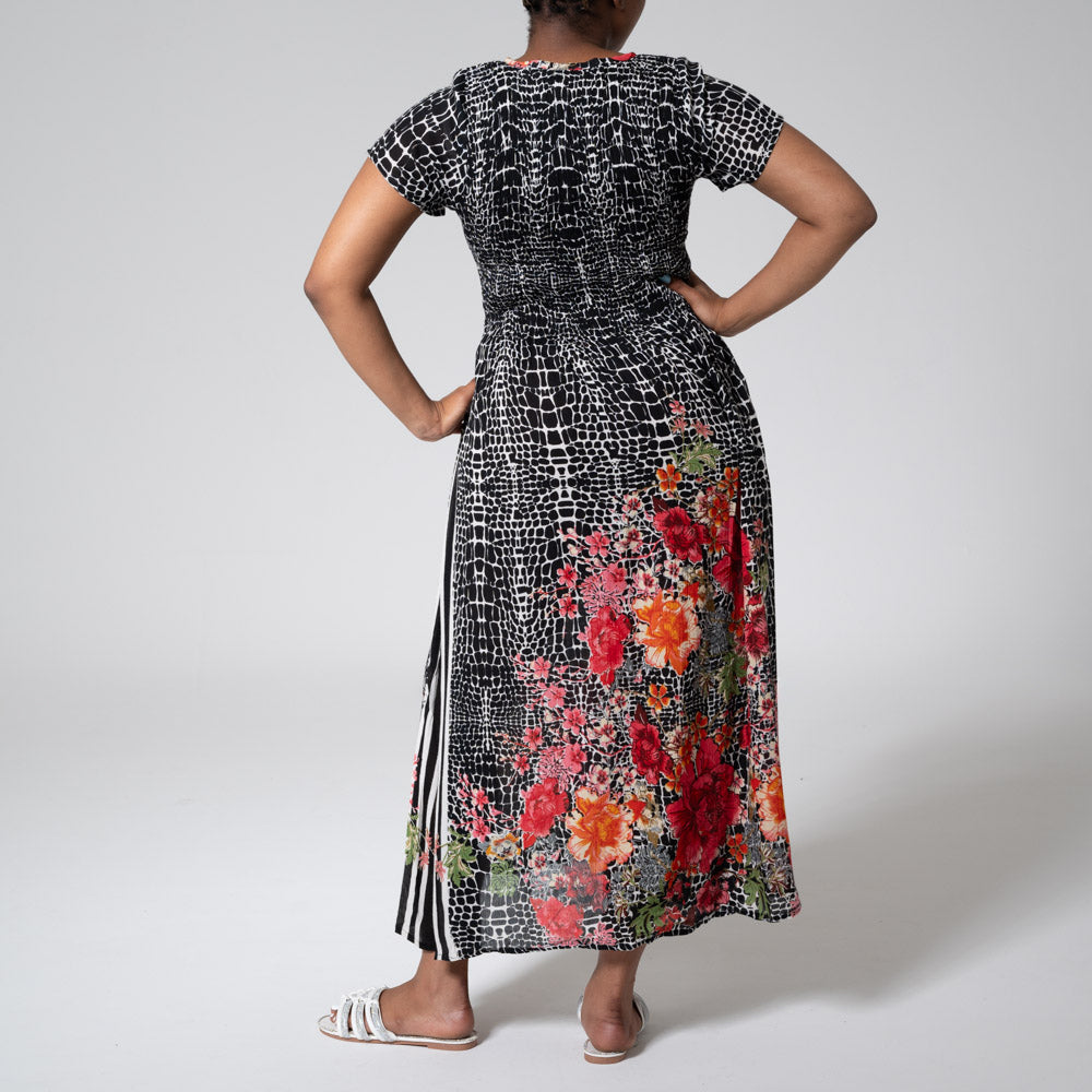 Smocking Edit Printed Dress