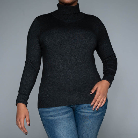 Black Plain Poloneck