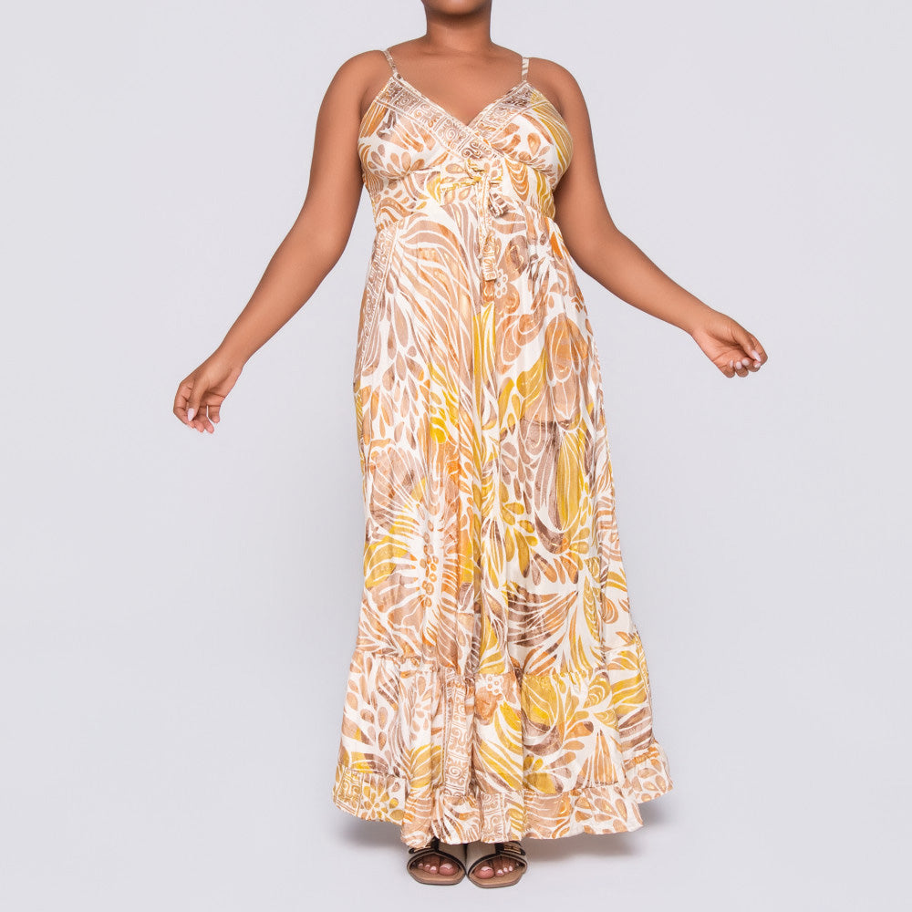 Ladies Stone Strappy Printed Dress