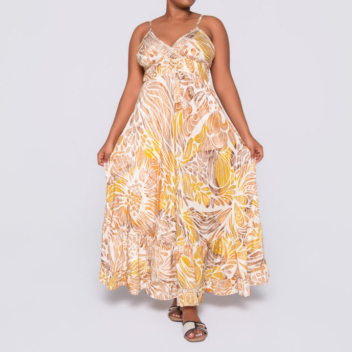 Ladies Stone Strappy Printed Dress