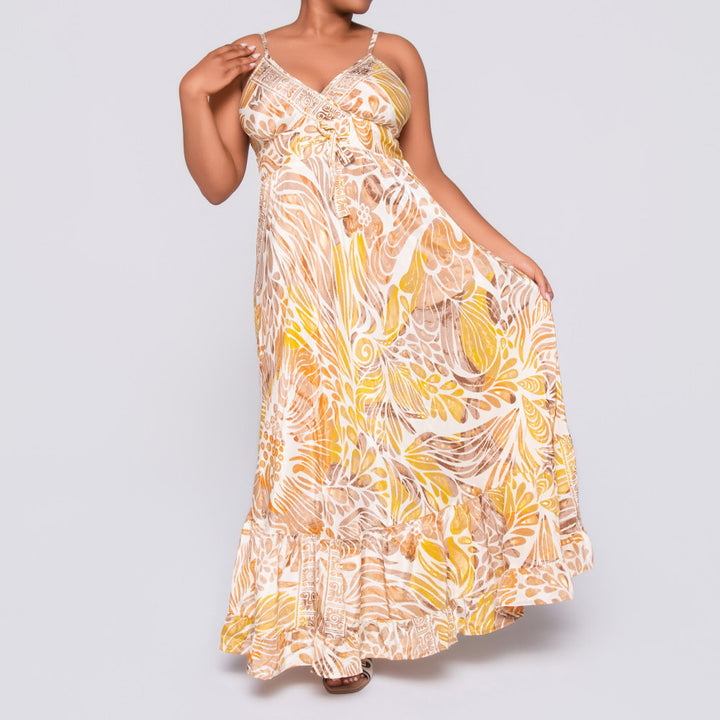 Ladies Stone Strappy Printed Dress