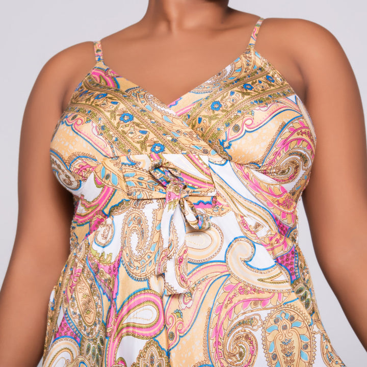 Ladies Strappy Printed Stone Dress