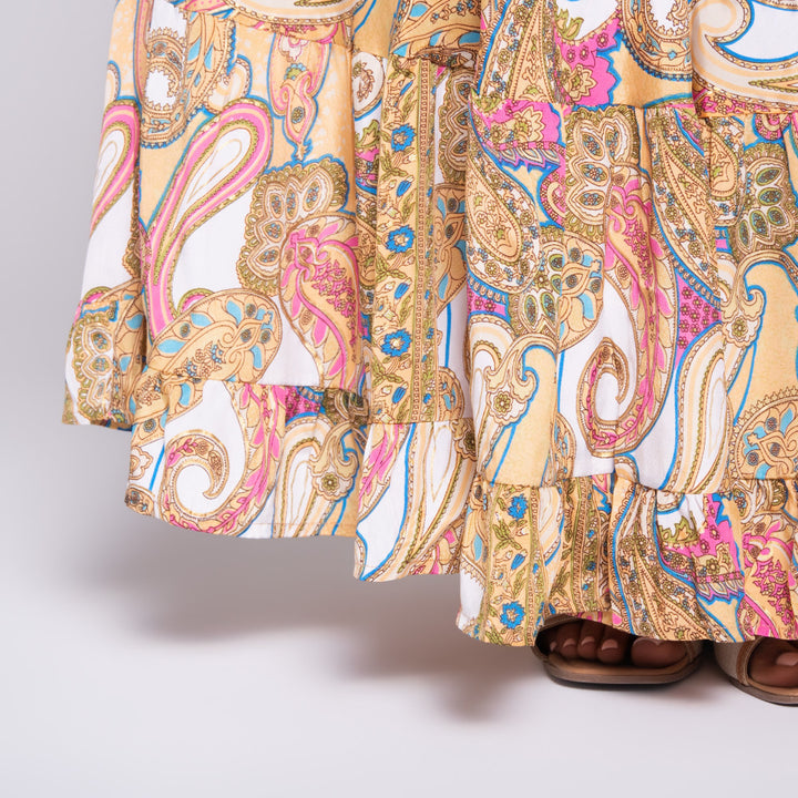 Ladies Strappy Printed Stone Dress