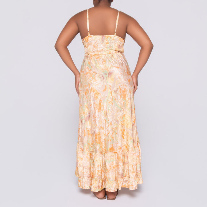 Ladies Yellow Strappy Dress
