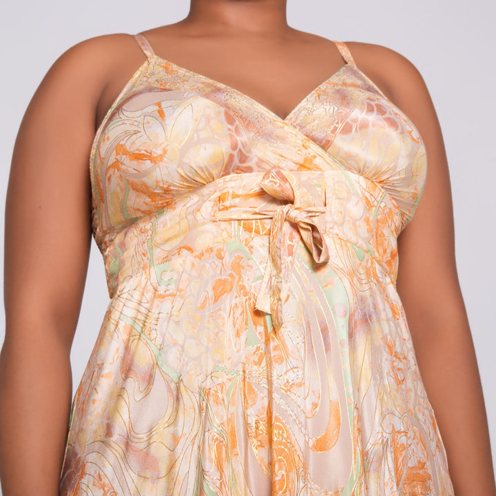 Ladies Yellow Strappy Dress