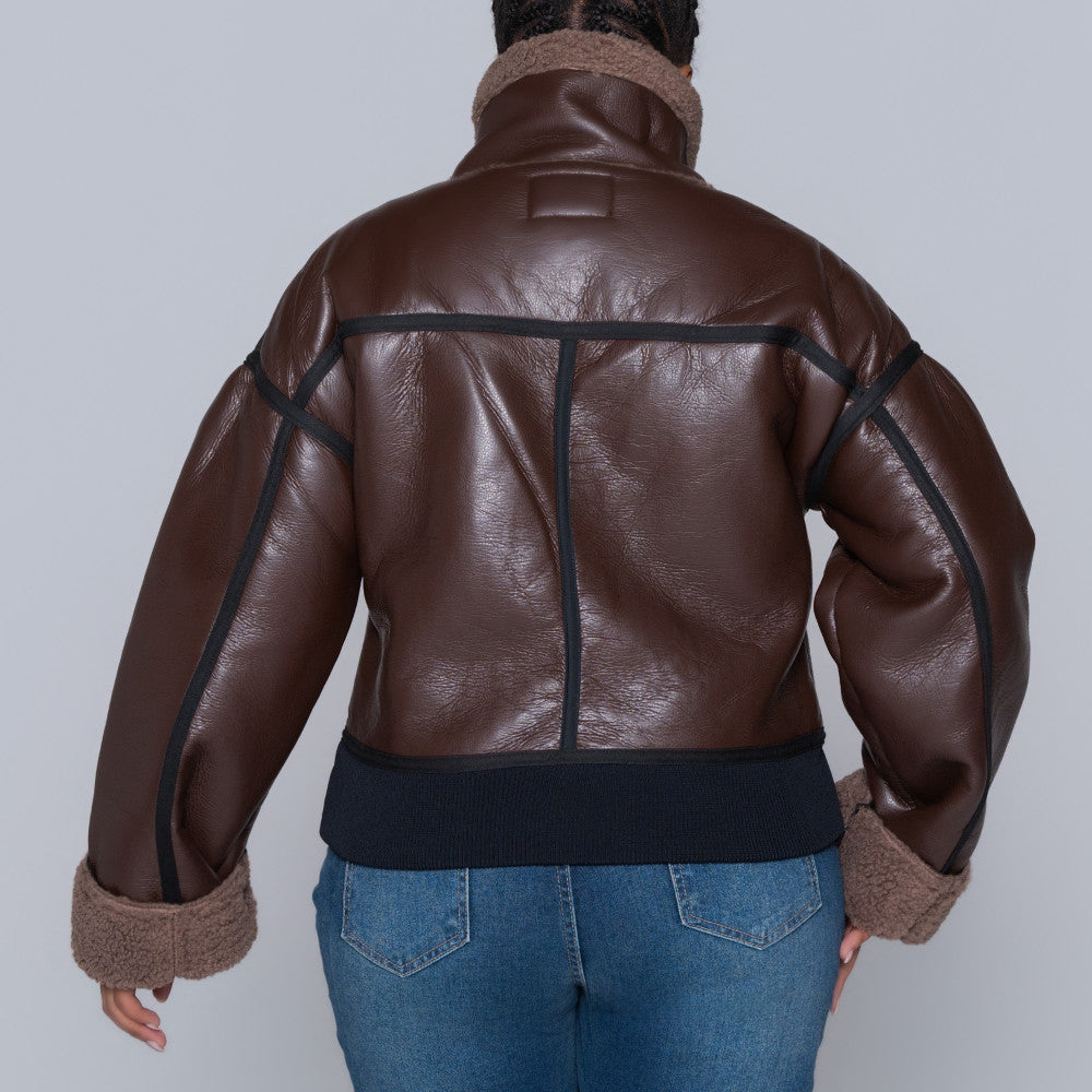Ladies Bonded Brown Jacket
