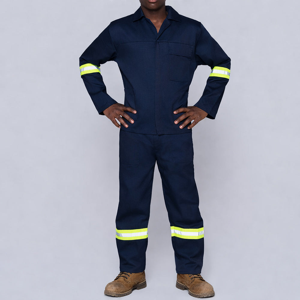 Mens Top And Pants Navy Worksuit