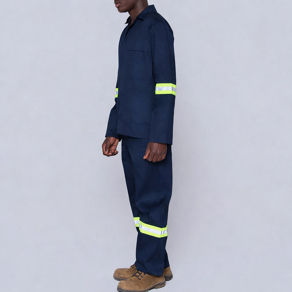 Mens Top And Pants Navy Worksuit