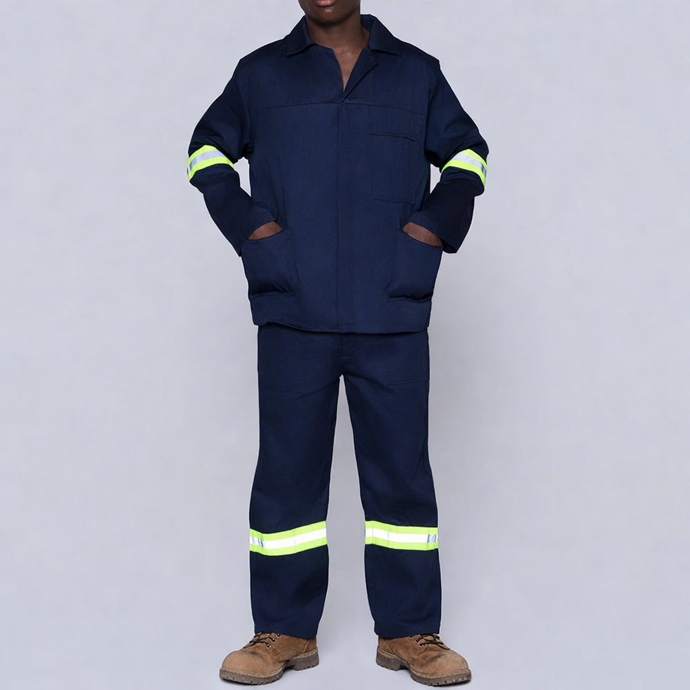 Mens Top And Pants Navy Worksuit