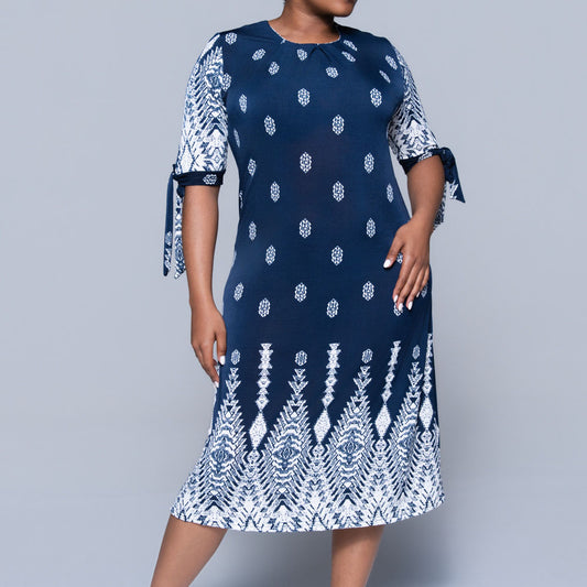 Plus Size Printed Dress