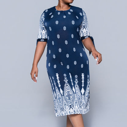 Plus Size Printed Dress