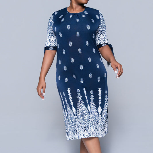Plus Size Printed Dress