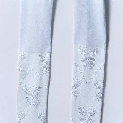 Girls White Party Leggings