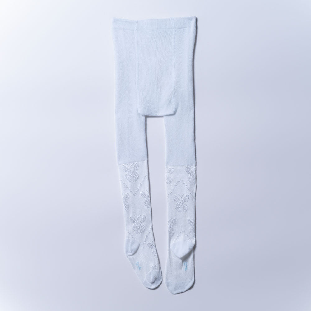 Girls White Party Leggings