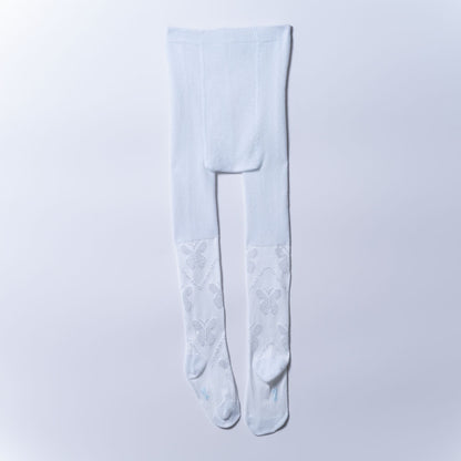 Girls White Party Leggings