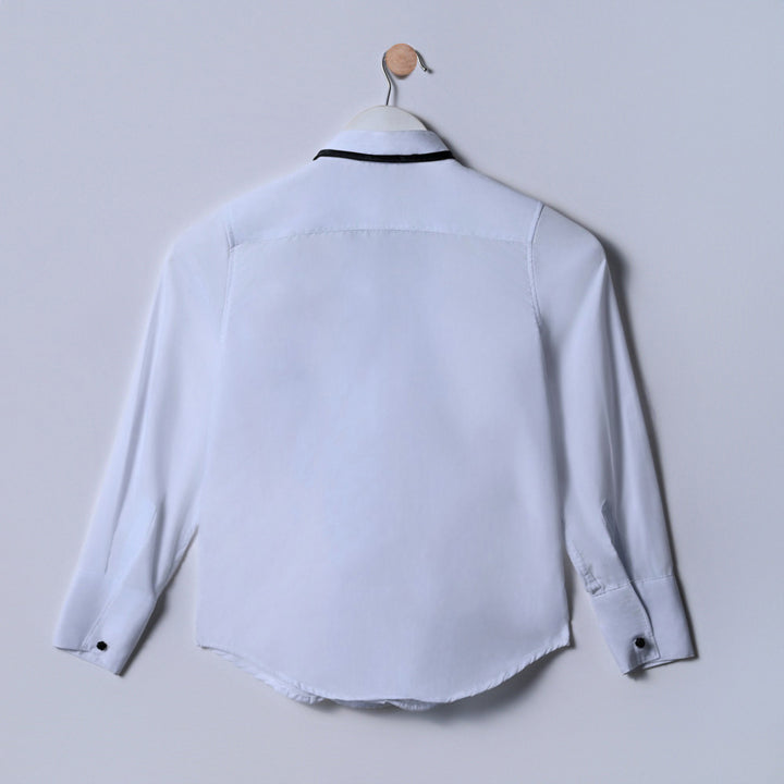 Boys  Pintuck Bow Tie Shirt