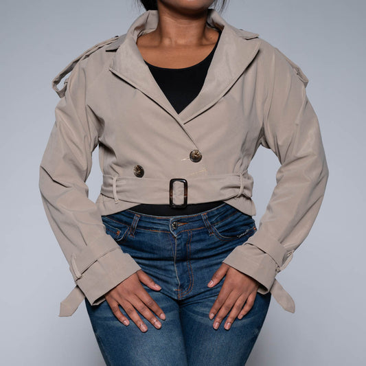 Mocca Tie-Belt Jacket