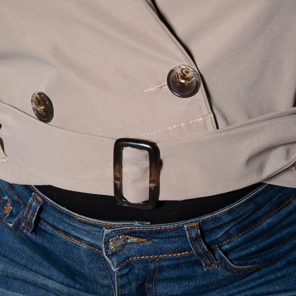Mocca Tie-Belt Jacket