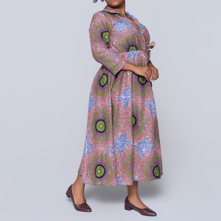 Wax Print Dress