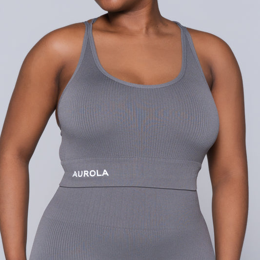 Grey Active Wear Gym Top