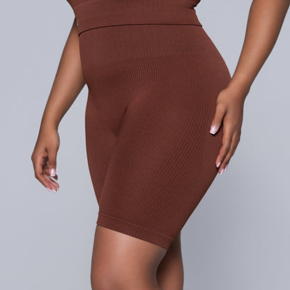 Brown Active Wear Gym Shorts