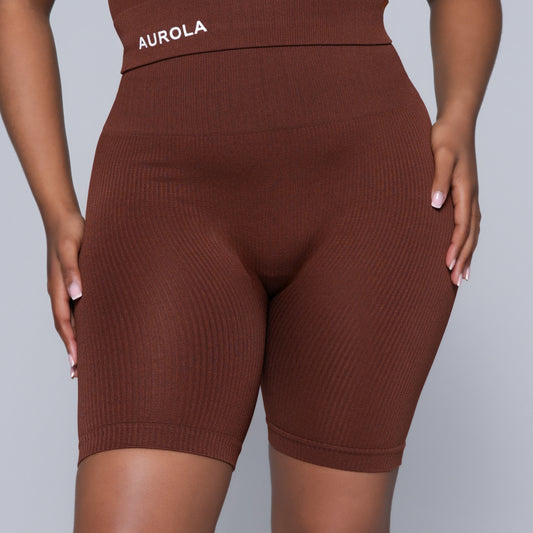 Brown Active Wear Gym Shorts
