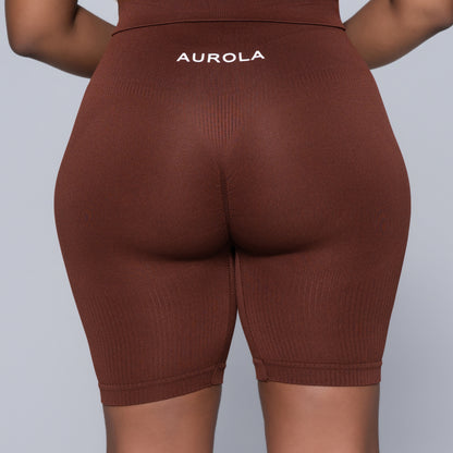 Brown Active Wear Gym Shorts