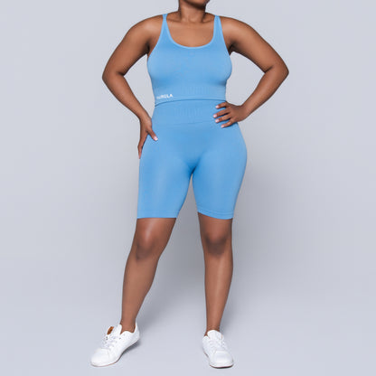 Blue Active Wear Gym Shorts
