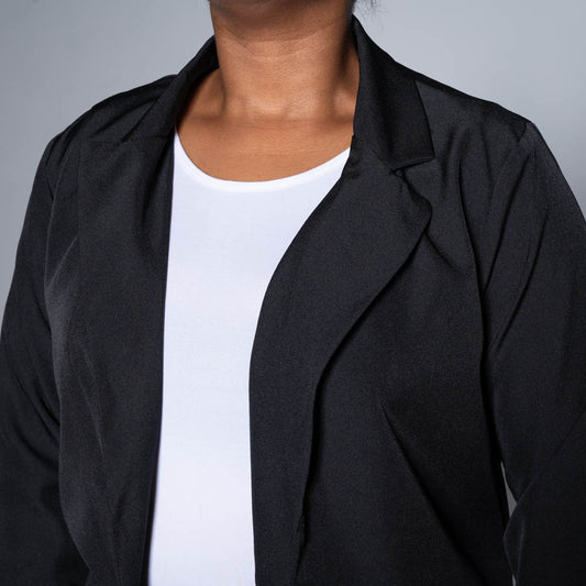 Black Long Sleeve Suit Jacket
