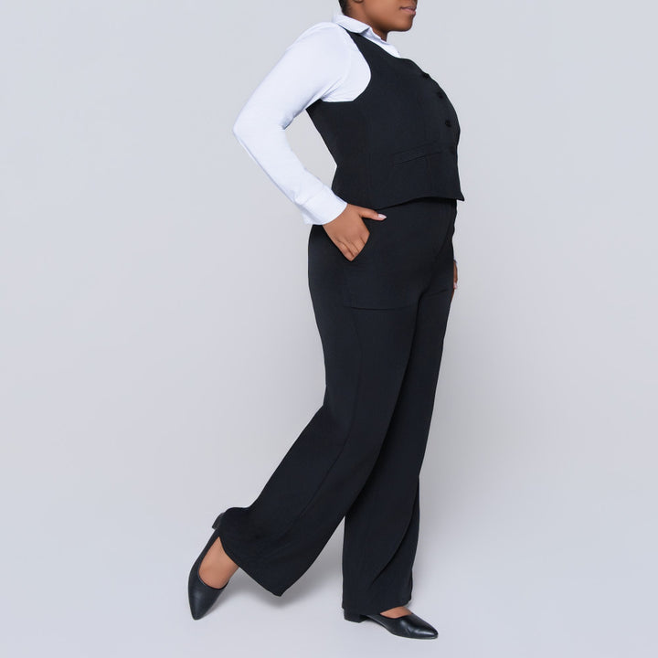 Black Sleeveless Waistcoat