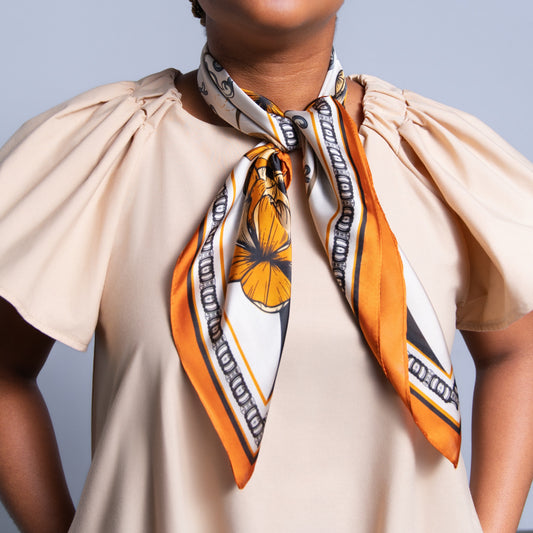 Brown Neck Scarf