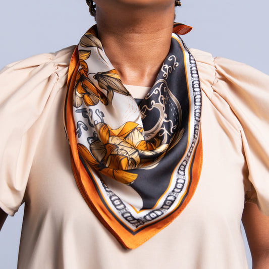 Brown Neck Scarf