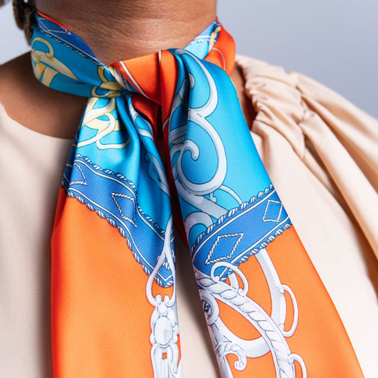 Orange Neck Scarf