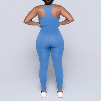 Ladies Light Blue Gym Top