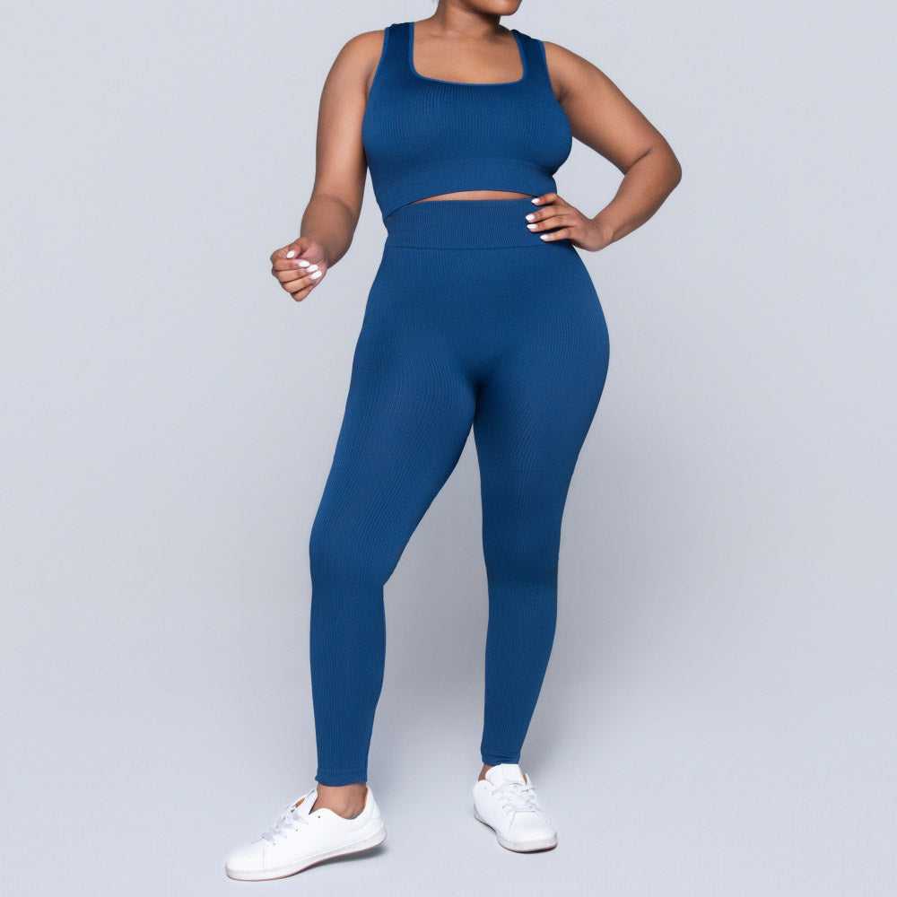Ladies Blue Gym Top