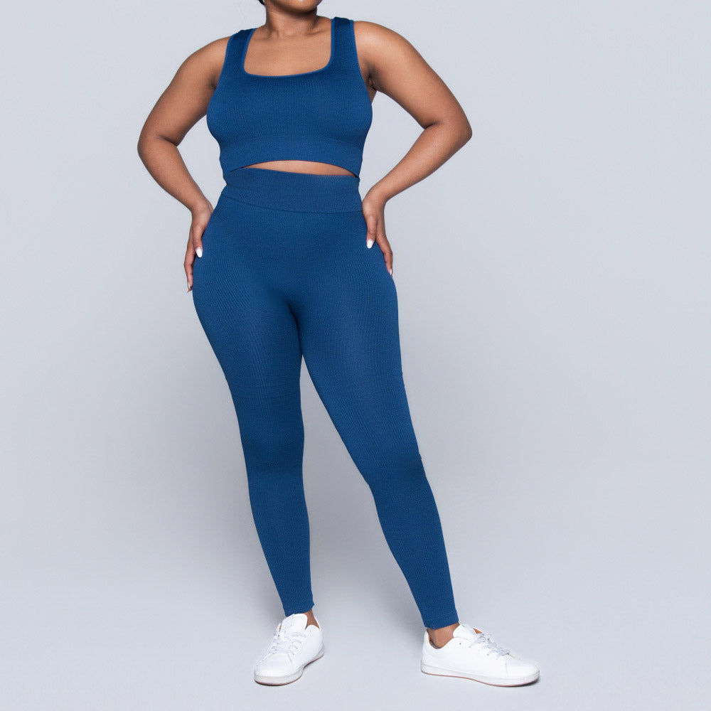 Ladies Blue Gym Top
