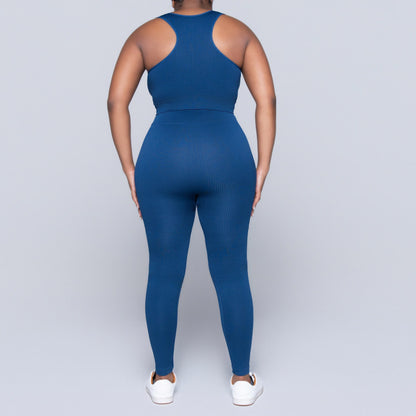 Ladies Blue Gym Top