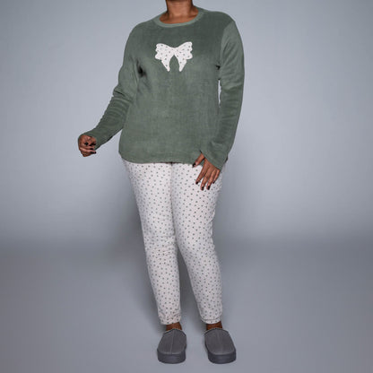 Plain And Printed Pyjamas Set