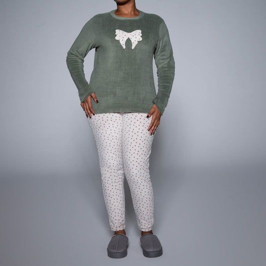 Plain And Printed Pyjamas Set