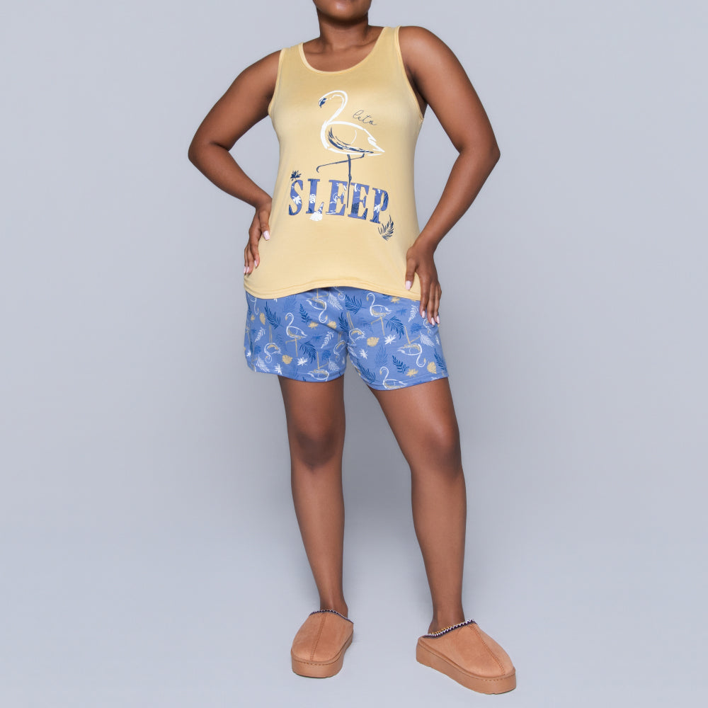 Printed Shorty Pyjama Set