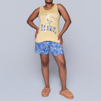 Printed Shorty Pyjama Set