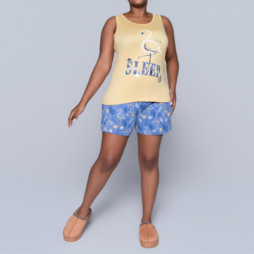 Printed Shorty Pyjama Set